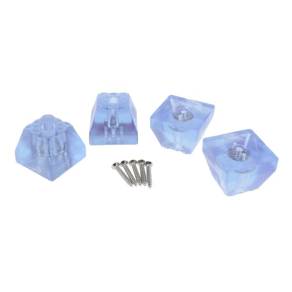4pcs set square transparent plastic feet bumpers pads with matching screws washer for desk tables couches
4pcs set square transparent plastic feet bumpers pads with matching screws washer for desk tables couches