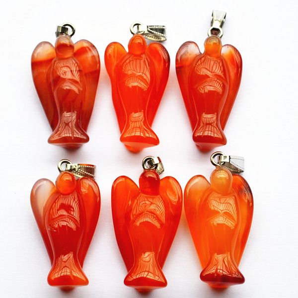 wholesale 6pcs/lot fashion selling natural red agates onyx stone angel pendants charms for necklace fine jewelry making, Silver
wholesale 6pcs/lot fashion selling natural red agates onyx stone angel pendants charms for necklace fine jewelry making, Silver