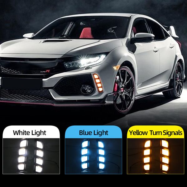 автомобиль мигающего 2pcs drl для civic type r 2018 2019 светодиодных фар дневного света желтого сигнала поворота лампа abs водонепроницаемо 
автомобиль мигающего 2pcs drl для civic type r 2018 2019 светодиодных фар дневного света желтого сигнала поворота лампа abs водонепроницаемо