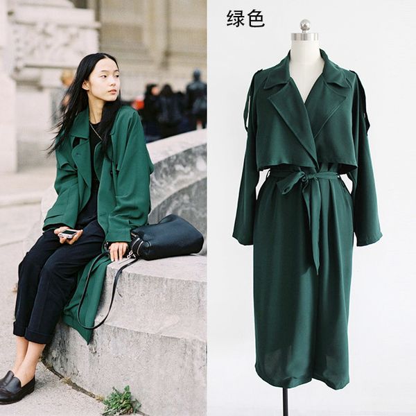 autumn and winter new style loose and plus-sized slimming jacket belt bow solid european style street oversize lace, Tan;black
autumn and winter new style loose and plus-sized slimming jacket belt bow solid european style street oversize lace, Tan;black
