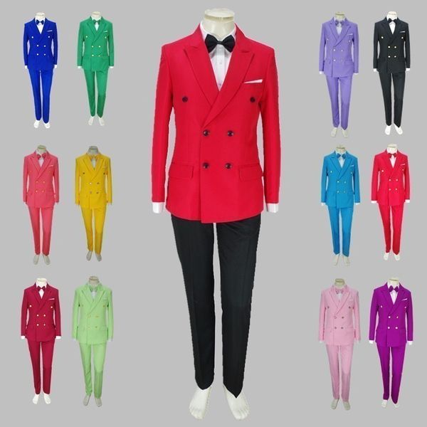 double-breasted costumes male singer color theme p suit suit host factory direct sales coat+pants 2pcs 14colours, White;black
double-breasted costumes male singer color theme p suit suit host factory direct sales coat+pants 2pcs 14colours, White;black