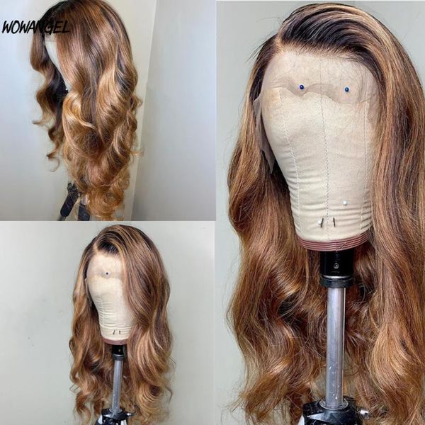 wowangel 13x6 150 density deep part lace front human wigs body wave brazilian remy ombre hair with body hair bleached knots, Black;brown
wowangel 13x6 150 density deep part lace front human wigs body wave brazilian remy ombre hair with body hair bleached knots, Black;brown