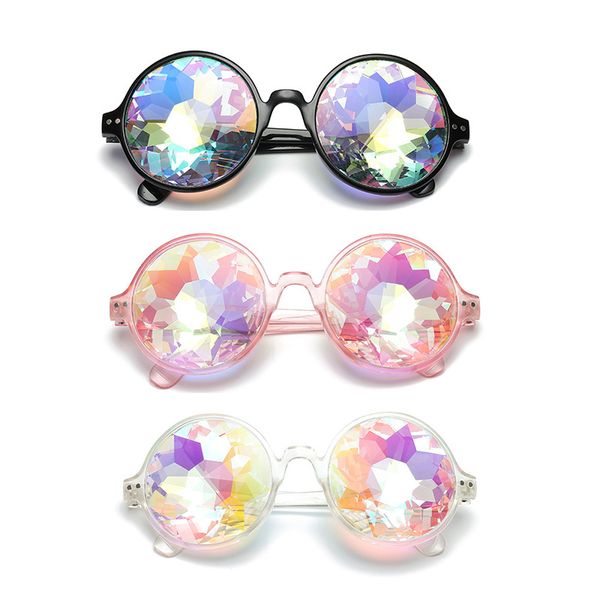round frame holographic kaleidoscope men women sunglasses rave festival stylish female male glasses party queen gifts 3 colors, White;black
round frame holographic kaleidoscope men women sunglasses rave festival stylish female male glasses party queen gifts 3 colors, White;black