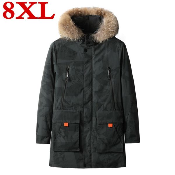 plus size 8xl 7xl winter parka men's jacket 2019 new arrival thick warm coat long hooded jacket fur collar windproof padded coat, Black
plus size 8xl 7xl winter parka men's jacket 2019 new arrival thick warm coat long hooded jacket fur collar windproof padded coat, Black