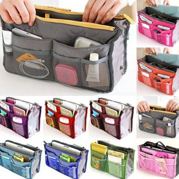 cosmetic bags & cases 1pc portable multifunction travel nylon dual handbag pouch organizer insert
cosmetic bags & cases 1pc portable multifunction travel nylon dual handbag pouch organizer insert