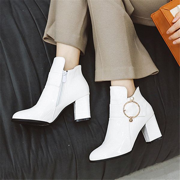 spring autumn women shoes fashion square toe square high heel ankle boots zipper boots winter ladies shoes white black wine red
spring autumn women shoes fashion square toe square high heel ankle boots zipper boots winter ladies shoes white black wine red