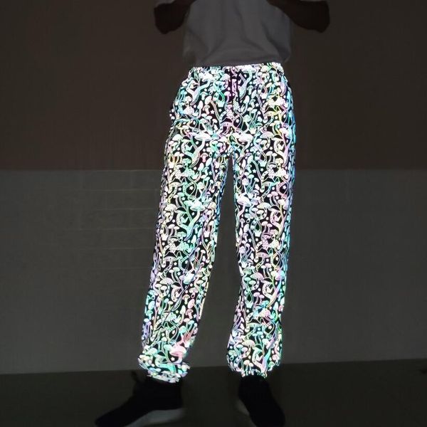 men's pants men women night dance colorful reflective mushroom harajuku hip hop streetwear waterproof joggers sweatpants trousers, Black
men's pants men women night dance colorful reflective mushroom harajuku hip hop streetwear waterproof joggers sweatpants trousers, Black