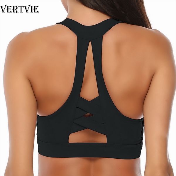 woman yoga fitness sports bra tank shockproof push up running racerback wirepadded underwear vest cross back, White;black
woman yoga fitness sports bra tank shockproof push up running racerback wirepadded underwear vest cross back, White;black