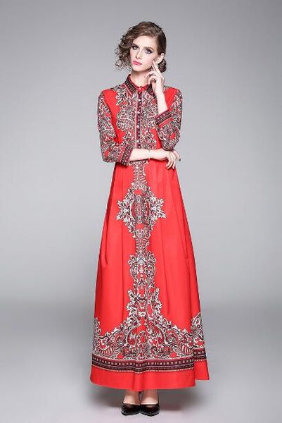 spring new european and american fashionable and all-around close waist and thin positioning printed dress, Black;gray
spring new european and american fashionable and all-around close waist and thin positioning printed dress, Black;gray