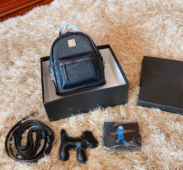 set 5a++ mini backpack style backpack womens bags original material handbag