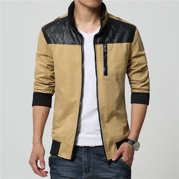 hombre leather patchwork outwear 2019 men autumn jackets coats jaqueta masculina male causal fashion slim fit zipper jacket, Black;brown
hombre leather patchwork outwear 2019 men autumn jackets coats jaqueta masculina male causal fashion slim fit zipper jacket, Black;brown