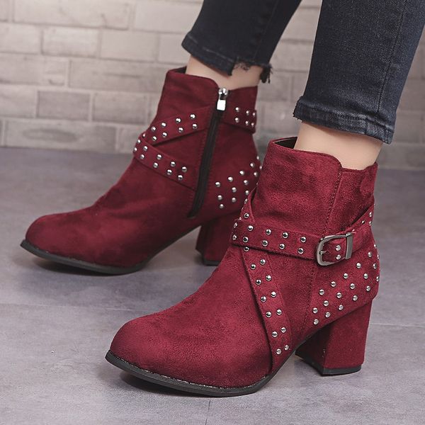 fashion women ankle boots casual flock warm plush zip boots high heel rubber shoes female spring zapatos mujer plus size, Black
fashion women ankle boots casual flock warm plush zip boots high heel rubber shoes female spring zapatos mujer plus size, Black