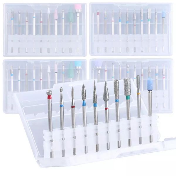 10шт алмазного nail drill bit set фрезерных кутикулы cutter rotary burr чистой щетка аксессуар для electric manicure машина sahz01-04
10шт алмазного nail drill bit set фрезерных кутикулы cutter rotary burr чистой щетка аксессуар для electric manicure машина sahz01-04