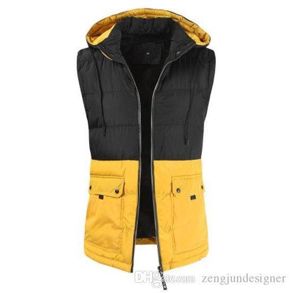 mens autumn designer casual vests stand collar hat detachable sleeveless solid color homme clothing fashion casual apparel, Black;white
mens autumn designer casual vests stand collar hat detachable sleeveless solid color homme clothing fashion casual apparel, Black;white