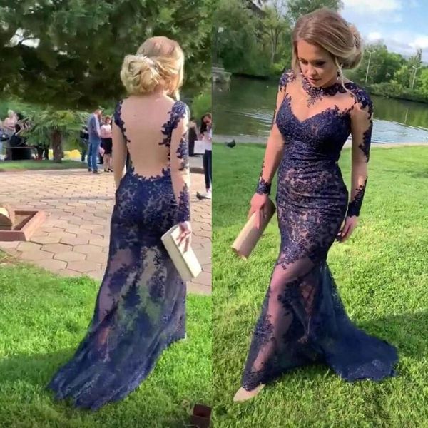 backless lace mermaid prom dresses 2020 vintage long sleeve see through tulle appliques formal evening gowns, Black;red
backless lace mermaid prom dresses 2020 vintage long sleeve see through tulle appliques formal evening gowns, Black;red