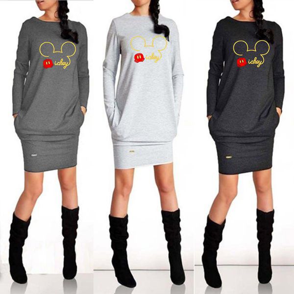 spring dress women autumn mickey plus size pocket bodycon dresses vintage clothes woman party casual dresses women mini dress, Black;gray
spring dress women autumn mickey plus size pocket bodycon dresses vintage clothes woman party casual dresses women mini dress, Black;gray