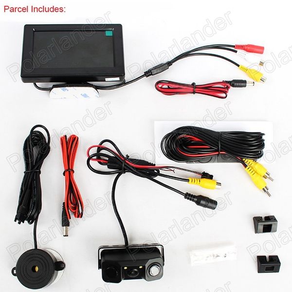 new 3 in 1 led car auto reverse backup video parking sensor radar system rear view camera 4.3 inch monitor 2 sensors
new 3 in 1 led car auto reverse backup video parking sensor radar system rear view camera 4.3 inch monitor 2 sensors