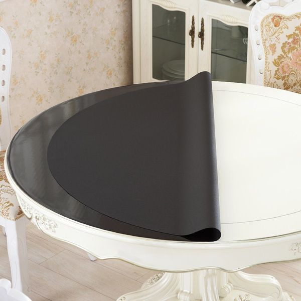 black color waterproof tablecloth pvc heat resistant round dining table mat oilproof non-slip tablecover placemat ing
black color waterproof tablecloth pvc heat resistant round dining table mat oilproof non-slip tablecover placemat ing