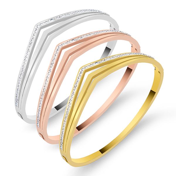 luxury colorful zirconia crystals bracelets & bangles stainless steel screw lovely bangles for women couple pulseiras, Black
luxury colorful zirconia crystals bracelets & bangles stainless steel screw lovely bangles for women couple pulseiras, Black