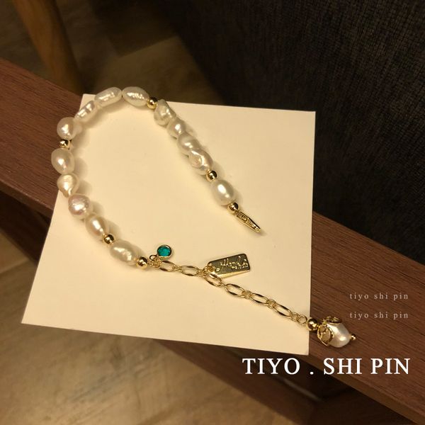 link, chain fresh water pearl high sense bracelet ins small crowd design female trend web celebrity ie korean vers, Black
link, chain fresh water pearl high sense bracelet ins small crowd design female trend web celebrity ie korean vers, Black
