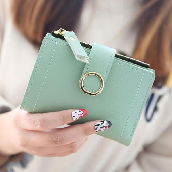 women leather small wallet card holder elegant solid color short lovely purse zip coin purses clutch handbag fashion coin purse, Red;black
women leather small wallet card holder elegant solid color short lovely purse zip coin purses clutch handbag fashion coin purse, Red;black