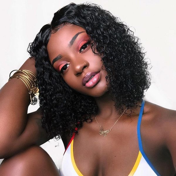 bob lace front human hair wig brazilian virgin hair pre plucked natural hairline curly lace wigs with baby hair, Black;brown
bob lace front human hair wig brazilian virgin hair pre plucked natural hairline curly lace wigs with baby hair, Black;brown