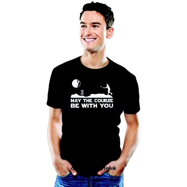 men t shirt may the course be with you funny disc golf movie shirt funny t-shirt novelty tshirt women, White;black
men t shirt may the course be with you funny disc golf movie shirt funny t-shirt novelty tshirt women, White;black