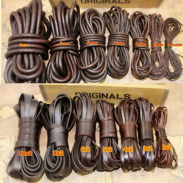 2meter retro coffee genuine leather cord flat/round leather rope 2/3/4/5/6/8/10mm diy bracelet necklace jewelry making findings, Blue;slivery
2meter retro coffee genuine leather cord flat/round leather rope 2/3/4/5/6/8/10mm diy bracelet necklace jewelry making findings, Blue;slivery