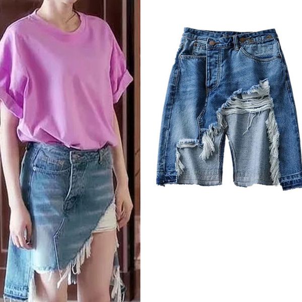 vintage split ripped boyfriend jeans skirt for women high waist pockets mini asymmetrical skirts casual faldas mujer moda 2020, Black
vintage split ripped boyfriend jeans skirt for women high waist pockets mini asymmetrical skirts casual faldas mujer moda 2020, Black