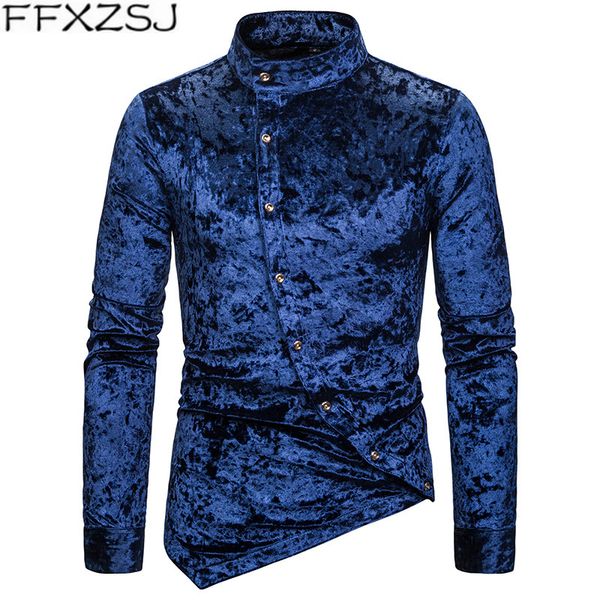 mens thick velvet shirts 2019 brand casual slim fit men shirt long sleeve mandarin collar shirt men business social shirts xxl, White;black
mens thick velvet shirts 2019 brand casual slim fit men shirt long sleeve mandarin collar shirt men business social shirts xxl, White;black