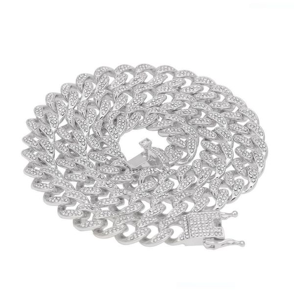 hip hop bling iced из 13мм 16-24inches кубинский звено цепи ожерелье золота серебряные ювелирные изделия для мужчин, Silver
hip hop bling iced из 13мм 16-24inches кубинский звено цепи ожерелье золота серебряные ювелирные изделия для мужчин, Silver