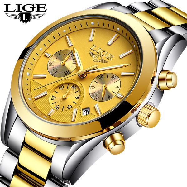 lige mens watches quartz watch men full steel fashion casual watches waterproof sport watch relogio masculino, Slivery;brown
lige mens watches quartz watch men full steel fashion casual watches waterproof sport watch relogio masculino, Slivery;brown
