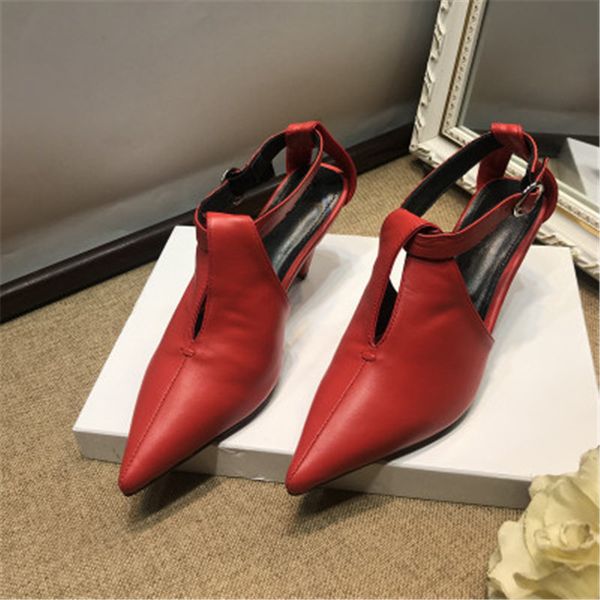 sandalia feminina shoes woman buckle strap zapatos de mujer baotou party stiletto women sandals spike heels sandals, Black
sandalia feminina shoes woman buckle strap zapatos de mujer baotou party stiletto women sandals spike heels sandals, Black