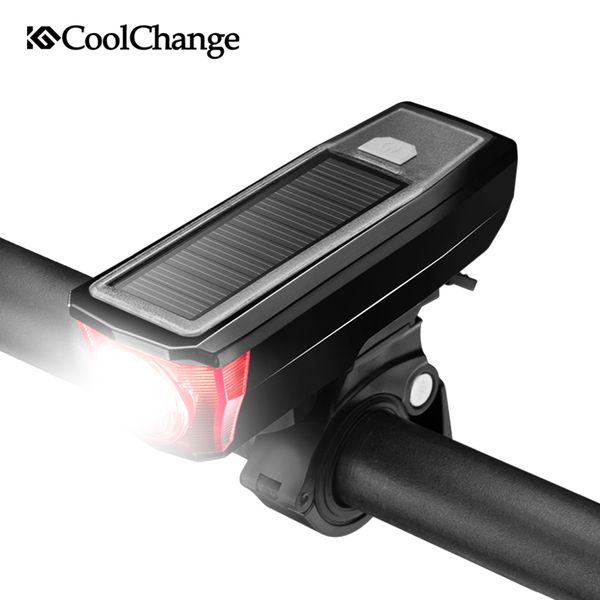 coolchange solar bike light waterproof usb rechargable torch cycling horn light headlight night riding safety bicycle bell
coolchange solar bike light waterproof usb rechargable torch cycling horn light headlight night riding safety bicycle bell