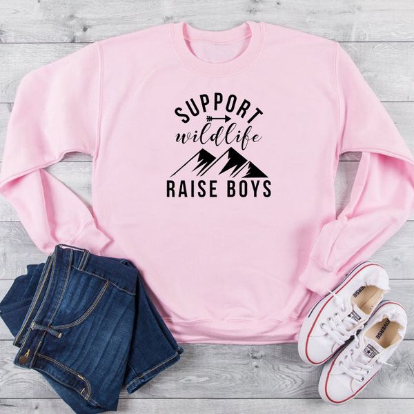 women's hoodies & sweatshirts support raise boys sweatshirt mountain graphic pure quality mother days gift slogan grunge tumblr party p, Black
women's hoodies & sweatshirts support raise boys sweatshirt mountain graphic pure quality mother days gift slogan grunge tumblr party p, Black