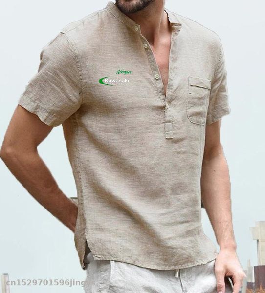 2020 summer cotton short sleeve men's t-shirt stand collar button half-placket simple motorcycle for ninja short-sleeved shirt
2020 summer cotton short sleeve men's t-shirt stand collar button half-placket simple motorcycle for ninja short-sleeved shirt