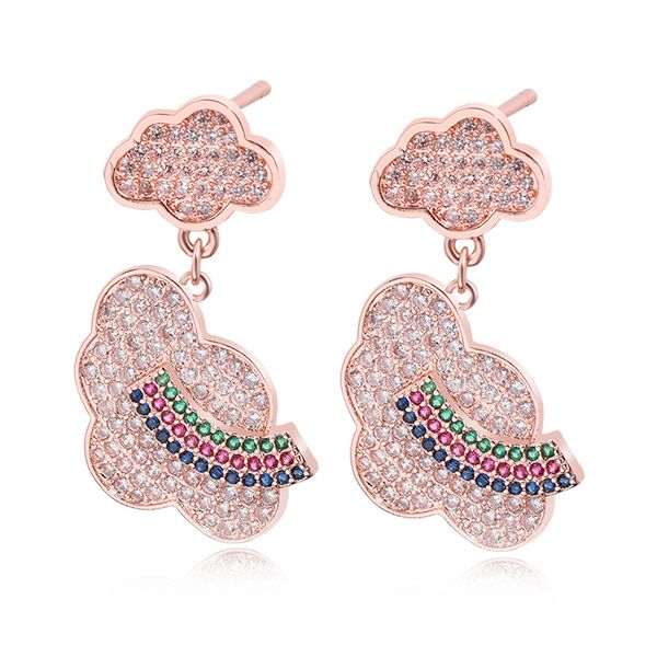 exquisite cute pink female trend pendant earrings beautiful clouds and rainbow ornaments wedding party bridal jewelry qualiaty, Golden;silver
exquisite cute pink female trend pendant earrings beautiful clouds and rainbow ornaments wedding party bridal jewelry qualiaty, Golden;silver