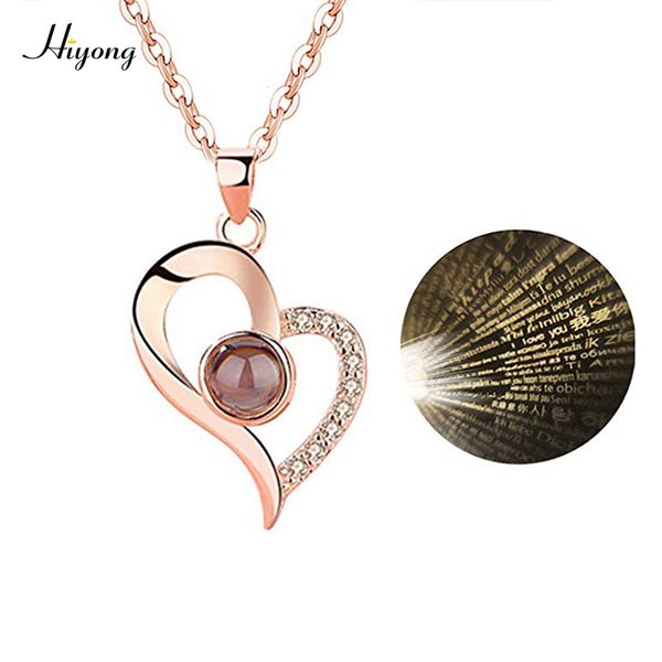 hi yong women love memory projection necklace,100 languages to express i love you pendant jewelry gift for valentine's day, Silver
hi yong women love memory projection necklace,100 languages to express i love you pendant jewelry gift for valentine's day, Silver