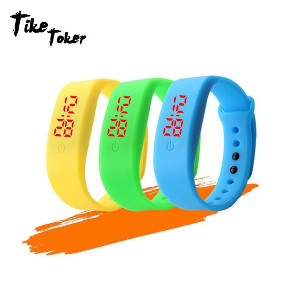 tike toker,candy color men's women's watch rubber led kids watches date bracelet digital sports wristwatch for student 2018 new, Blue
tike toker,candy color men's women's watch rubber led kids watches date bracelet digital sports wristwatch for student 2018 new, Blue