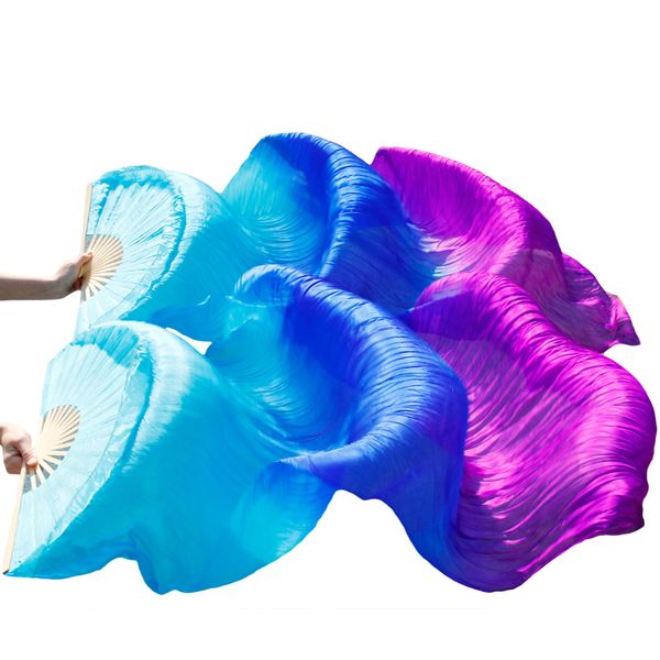 1 pair 100% silk dance fans bamboo ribs stage performance props fans belly dance silk gradient turquoise+royal blue+purple, Black;red
1 pair 100% silk dance fans bamboo ribs stage performance props fans belly dance silk gradient turquoise+royal blue+purple, Black;red