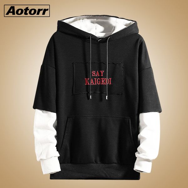 2019 autumn new arrival mens sweatshirt fashion patchwork hoodies men casual letter hoodies hip hop hooded sweatshirts plus size, Black
2019 autumn new arrival mens sweatshirt fashion patchwork hoodies men casual letter hoodies hip hop hooded sweatshirts plus size, Black
