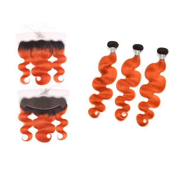 malaysian virgin hair extensions 1b/orange 3 bundles with 13x4 lace frontal body wave two tones closure 1b orange part 4 pieces/lot, Black;brown
malaysian virgin hair extensions 1b/orange 3 bundles with 13x4 lace frontal body wave two tones closure 1b orange part 4 pieces/lot, Black;brown