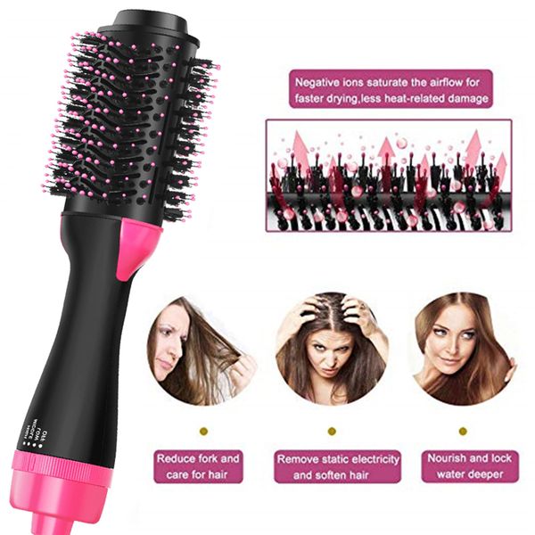 professional 2 in 1 multifunctional hair dryer volumizer one step hair drying brush electric hair dryer rotating hairdryer, Silver
professional 2 in 1 multifunctional hair dryer volumizer one step hair drying brush electric hair dryer rotating hairdryer, Silver