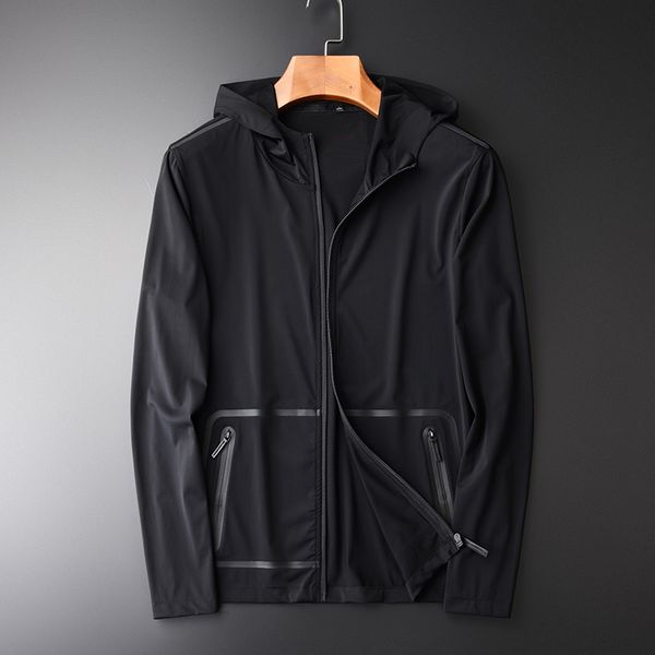 male jacket autumn new style lightweight fabric jelly printing mens and coats slim fit black hooded man jackets, Black;brown
male jacket autumn new style lightweight fabric jelly printing mens and coats slim fit black hooded man jackets, Black;brown