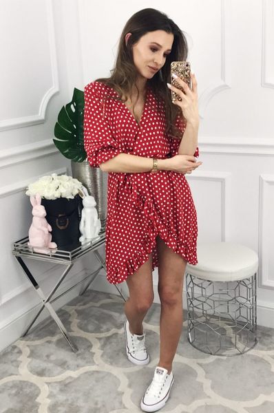 woman casual dress summer dots skirt short sleeve v neck new fashion pulllover ruffled clothing for woman, Black;gray
woman casual dress summer dots skirt short sleeve v neck new fashion pulllover ruffled clothing for woman, Black;gray