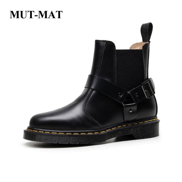 man boots couple new style buckle leather shoes large size boots increase high-men's footwear, Black
man boots couple new style buckle leather shoes large size boots increase high-men's footwear, Black