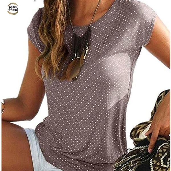 vintage polka dot print summer t shirt for women short sleeve slim t shirt round neck casual short female tees new, White
vintage polka dot print summer t shirt for women short sleeve slim t shirt round neck casual short female tees new, White