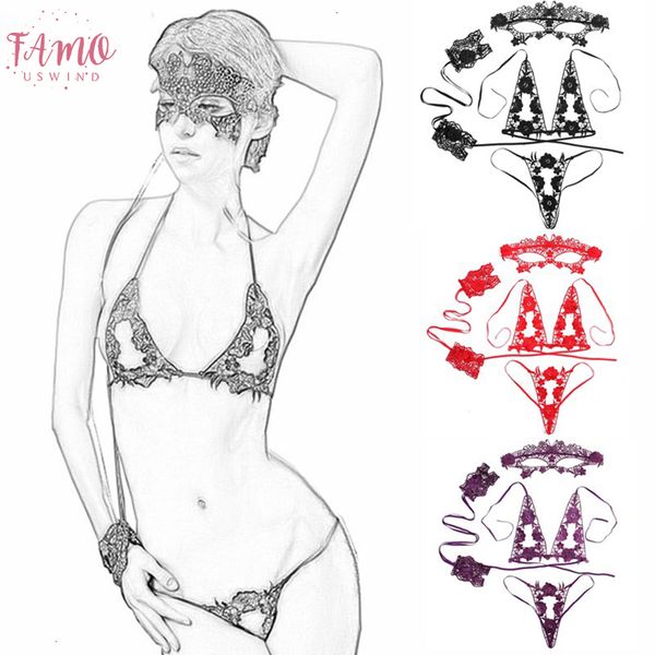 4pcs set women bra set mask hand circle bra brief sets underwear lingerie black lenceria, Red;black
4pcs set women bra set mask hand circle bra brief sets underwear lingerie black lenceria, Red;black