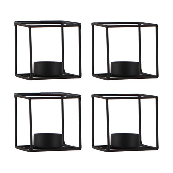 2-in-1 black square 3d geometric candle holder holder f/ home garden decor
2-in-1 black square 3d geometric candle holder holder f/ home garden decor