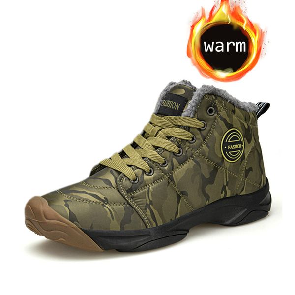 2019 winter camouflage ankle snow men boots shoes with fur plush warm waterproof male casual boots sneakers indoor size 39-48, Black
2019 winter camouflage ankle snow men boots shoes with fur plush warm waterproof male casual boots sneakers indoor size 39-48, Black